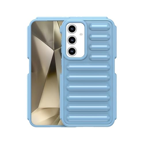 Schutzhülle für Samsung Galaxy S24 FE, kompatibel mit Samsung Galaxy S24 FE, harte PC-Rückseite, Kapselschutz-Design, robuste, stoßfeste Handy-Stoßfängerabdeckung, Blau Schutzhülle für Samsung Galaxy S24 FE, kompatibel mit Samsung Galaxy S24 FE, harte PC-Rückseite, Kapselschutz-Design, robuste, stoßfeste Handy-Stoßfängerabdeckung, Blau von Nikaque
