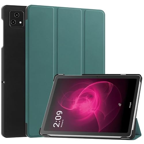 Schutzhülle für T-Mobile Revvl Tab 5G 2023, Tablet-Hülle für T-Mobile Revvl Tab 5G 2023, Trifold Stand Cover mit Stifthalter, Auto Sleep/Wake, weiche TPU-Rückseite, leichte Schutzhülle, Grün von Nikaque