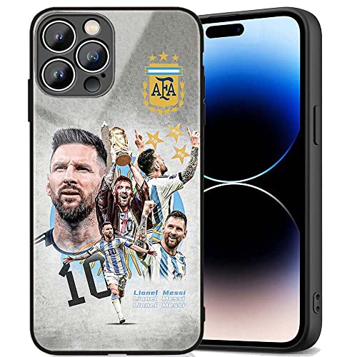 Cokcoip Schutzhülle für iPhone 14 Pro Max, weich, stoßfest, Kristall-Acryl, vollständiger Schutz, TPU, stoßabsorbierend, Sport, Superstar Lionel Messi-10-Fußball-Argentinien Flagge Cokcoip Schutzhülle für iPhone 14 Pro Max, weich, stoßfest, Kristall-Acryl, vollständiger Schutz, TPU, stoßabsorbierend, Sport, Superstar Lionel Messi-10-Fußball-Argentinien Flagge von Nikitea