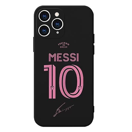 Nikitea ZERMU Cokcoip Schutzhülle für iPhone 15 Pro 6,1 Zoll, Miami-Lionel Messi-10-Soccer von Nikitea