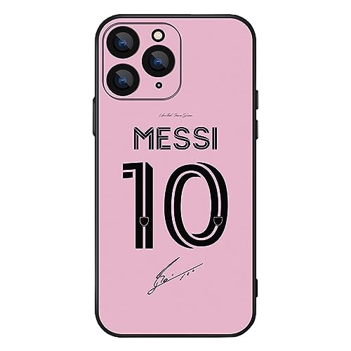 Nikitea ZERMU Lionel Mess%i Super Soccer Star Miam%i #10 Fashion Full Protection Soft Silikon TPU Stoßdämpfung Bumper Cover Case für iPhone 15 Pro Max 6,7 Zoll von Nikitea