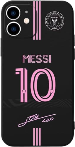 ZERMU Cokcoip Schutzhülle für iPhone 11, 15,5 cm (6,1 Zoll), Miami-Lionel Messi-10-Fußball von Nikitea