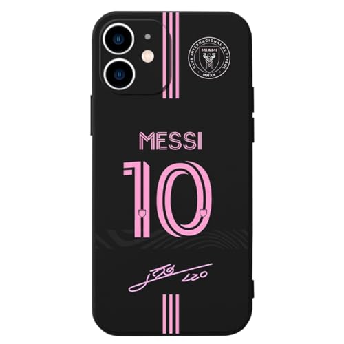 ZERMU Schutzhülle für iPhone 11, 15,5 cm (6,1 Zoll), Motiv: Löwe %l Mess%i Super Soccer Star Miam-i #10, modischer Vollschutz, weiches Silikon, TPU, Stoßdämpfung, Stoßfängerhülle von Nikitea