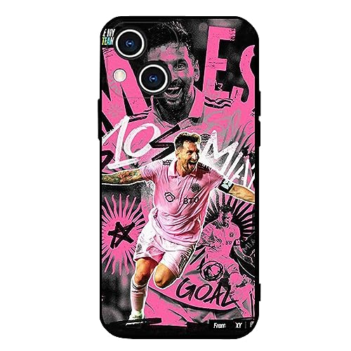 ZERMU Schutzhülle für iPhone 13 Mini, Mess%i Inter Soccer Miam-i #10, modischer Vollschutz, weiches Silikon, TPU, Stoßdämpfung, schlanke Passform, Schutzhülle für iPhone 13 Mini von Nikitea