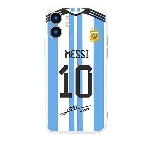 ZERMU Superstar Fashion Full Protection Soft Silikon TPU Stoßdämpfung Bumper Cover Case für iPhone 11 6,1 Zoll, Lionel Messi-10-Soccer-Argentinien Flagge von Nikitea