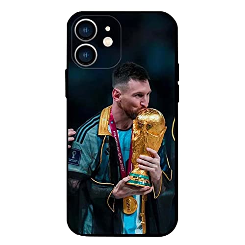 ZERMU Superstar Fashion Full Protection Soft Silikon TPU Stoßdämpfung Bumper Cover Case für iPhone 12 6,1 Zoll Lionel Messi-10-Soccer-Argentinien Flagge von Nikitea