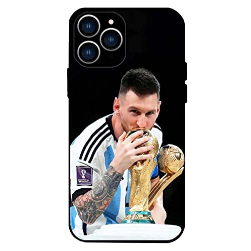 ZERMU Superstar Fashion Full Protection Soft Silikon TPU Stoßdämpfung Bumper Cover Case für iPhone 13 Pro 6,1 Zoll, Lionel Messi-10-Soccer-Argentinien Flagge von Nikitea