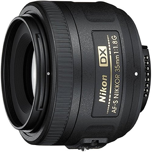 Nikon 2183 AF-S DX Nikkor 35mm 1:1,8G Objektiv (52mm Filtergewinde) von Nikon