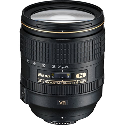 Nikon AF-S 24-120mm 1:4G ED VR Objektiv (77 mm Filtergewinde) inkl. HB-53 von Nikon