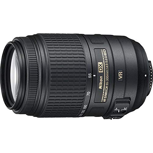 Nikon AF-S DX NIKKOR 55–300 mm f/4,5–5,6 G ED Vibrationsreduzierungs-Zoomobjektiv mit Autofokus für Nikon DSLR Kameras, internationale Version (keine Garantie) (erneuert) von Nikon