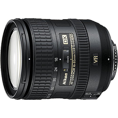 Nikon AF-S DX Nikkor 16-85mm 1:3,5-5,6G ED VR Objektiv (67mm Filtergewinde, bildstabilisiert) schwarz von Nikon