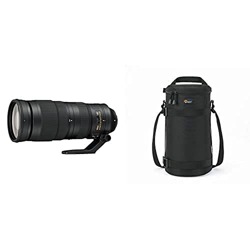 Nikon AF-S Nikkor ED VR 200-500 mm 1:5 6E (95 mm Filtergewinde) schwarz & Lowepro LP36307 Objektivköcher (13 x 32 cm) von Nikon