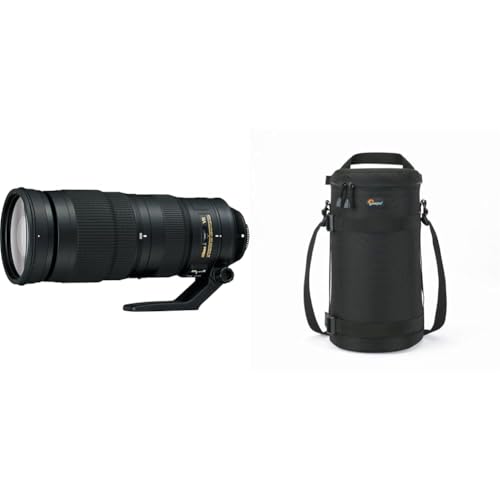 Nikon AF-S Nikkor ED VR 200-500 mm 1:5 6E (95 mm Filtergewinde) schwarz & Lowepro LP36307 Objektivköcher (13 x 32 cm) von Nikon