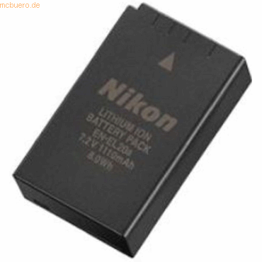 Nikon Akku für Nikon EN-EL20A Li-Ion 7,2 Volt 1110 mAh schwarz von Nikon