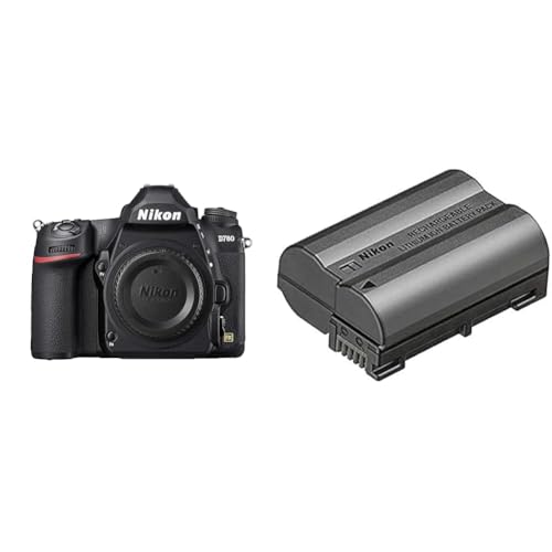 Nikon D780 Vollformat Digital SLR Kamera (24,5 MP, 4K UHD Video incl. Zeitlupenfunktion, EXPEED 6-Prozessor, 3,2 Zoll/8 cm neigbarer Monitor) & EN-EL15c Lithium-Ionen-Akku von Nikon