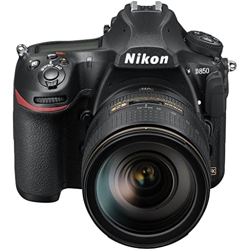 Nikon D850 Vollformat Digital SLR Kamera mit AF-S 24-120mm 1:4G ED VR (45,4 MP, 4K UHD Video incl. Zeitlupenfunktion, 3,2 Zoll/8 cm neigbarer Touch-Monitor mit 2,4 Mill. Bildpunkten, SnapBridge) von Nikon