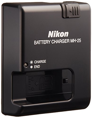 Nikon MH-25 Akku-Ladegeräte (Lithium-Ionen (Li-Ion), Schwarz, Laden, Haushalts-Batterieladegerät, Lithium-Ionen (Li-Ion), 1 V) von Nikon