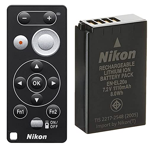Nikon ML-L7 Bluetooth Fernbedienung & EN-EL20a Li-Ion Akku für 1 V3 Systemkamera Nikon ML-L7 Bluetooth Fernbedienung & EN-EL20a Li-Ion Akku für 1 V3 Systemkamera von Nikon