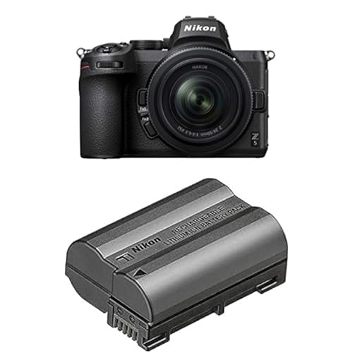 Nikon Z 5 Spiegellose Vollformat-Kamera + Nikon 24-50mm 1:4,0-6,3 VR (24,3 MP, Hybrid-AF mit 273 MF & Fokus-Assistent, eingeb.5-Achsen-Bildstabilisator, 4K UHD, 2X Speicherkartenfach) + EN-EL15c Akku von Nikon