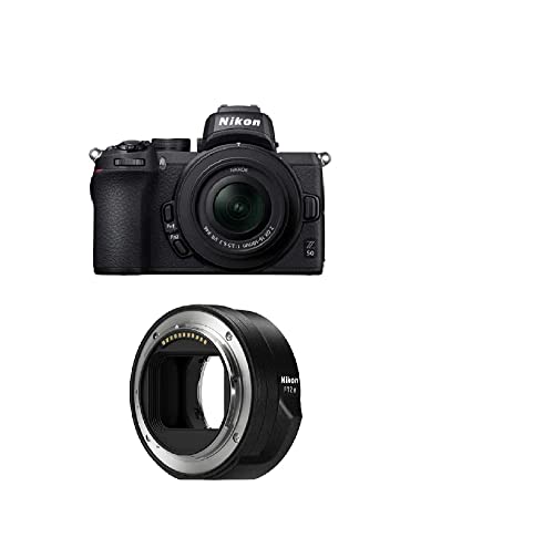 Nikon Z 5 Spiegellose Vollformat-Kamera mit Nikon 24-50mm 1:4,0-6,3 VR + NIKON FTZ II (Adapter für F-Mount Objektive auf Z-Mount Kameras) von Nikon