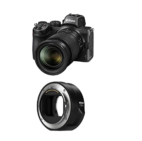 Nikon Z 5 Spiegellose Vollformat-Kamera mit Nikon 24-70mm 1:4,0 S + NIKON FTZ II (Adapter für F-Mount Objektive auf Z-Mount Kameras) von Nikon