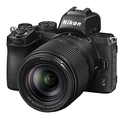 Nikon Z 50 KIT Z 18-140 VR (20.9 MP, OLED-Sucher mit 2.36 Millionen Bildpunkten, 11 Bilder pro Sekunde, Hybrid AF mit Fokus-Assistent, ISO 100-51.200, 4K UHD-Video) von Nikon