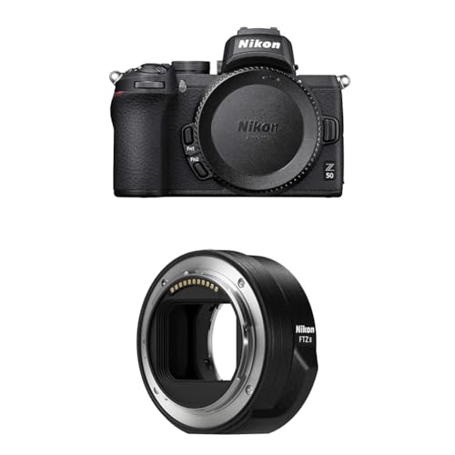 Nikon Z 50 Spiegellose Kamera im DX-Format + NIKON FTZ II (Adapter für F-Mount Objektive auf Z-Mount Kameras) von Nikon