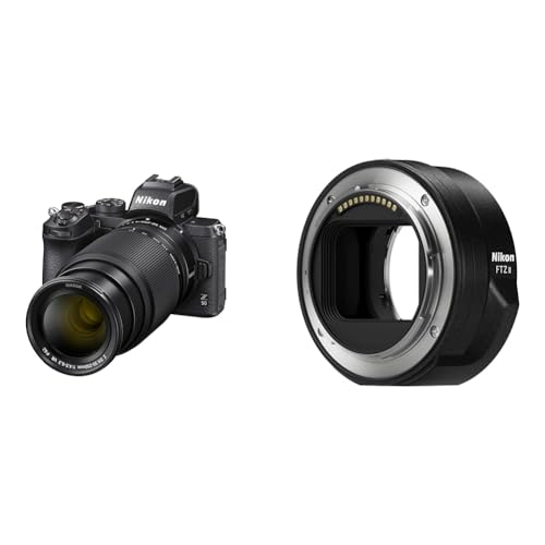 Nikon Z 50 Spiegellose Kamera im DX-Format mit 16-50mm 1:3,5-6,3 VR und 50-250mm 1:4,5-6,3 VR + NIKON FTZ II (Adapter für F-Mount Objektive auf Z-Mount Kameras) von Nikon
