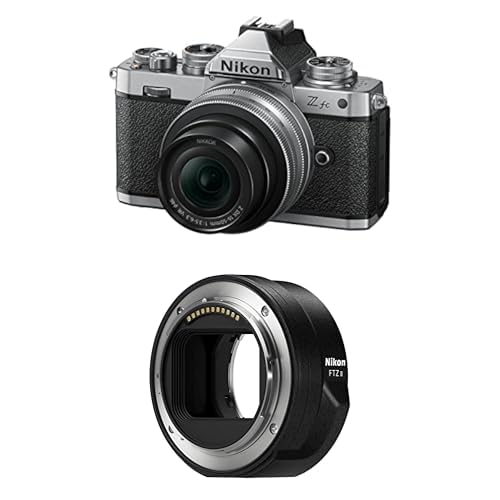 Nikon Z fc KIT Z DX 16-50 mm 1:3.5-6.3 VR Silver Edition + NIKON FTZ II (Adapter für F-Mount Objektive auf Z-Mount Kameras) von Nikon