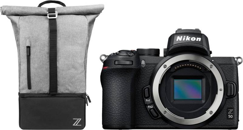 Nikon Z50 DX 16-50 mm 1:3.5-6.3 VR + Rucksack Systemkamera (DX 16-50mm 1:3.5-6.3 VR, 20,9 MP, Bluetooth, WLAN) von Nikon