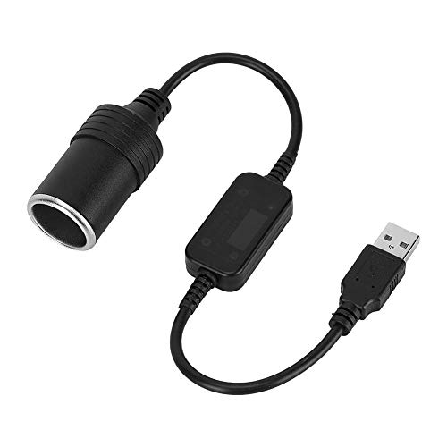 Nikou Adapter Zigarettenanzunder 12V Adapter Auf USB, 5V Auf 12V Auto USB Zigarettenanzünder Konverter Adapter Stecker Auf Buchse von Nikou