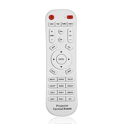 Nikou Fernbedienung Beamer- Universal Fernbedienung für Projektor Controller Ersatzfernbedienung für Projektor Weiss Universalfernbedienung Projektorfernbedienung Nikou Fernbedienung Beamer- Universal Fernbedienung für Projektor Controller Ersatzfernbedienung für Projektor Weiss Universalfernbedienung Projektorfernbedienung von Nikou