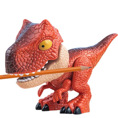 Niktule Dinosaurier-Bleistiftspitzer-Set, Dinosaurier-Modell-Briefpapier-Set - Kreatives Dinosaurier-Modellspielzeug - Niedlicher manueller Bleistiftspitzer, Spielzeug-Dinosaurier, von Niktule
