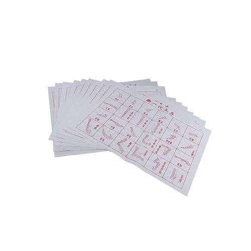 Nilioyul 10x wiederverwendbare asiatische Kalligraphie Kanji Wasserschreibtücher für das Training, Typ 3, 10 Stk von Nilioyul