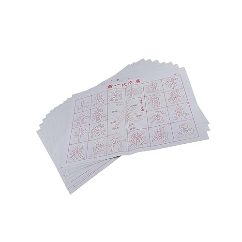 Nilioyul 10x wiederverwendbare asiatische Kalligraphie Kanji Wasserschreibtücher für das Training, Typ 4, 10 Stk von Nilioyul