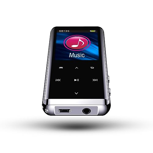 Nilioyul Mehrzweck HiFi MP3 Player mit Touch Taste und Bluetooth Lautsprecher. MP3 Player Lautsprecher, Touch Recorder Sound, Neutrales Englisch, Bluetooth 8G von Nilioyul