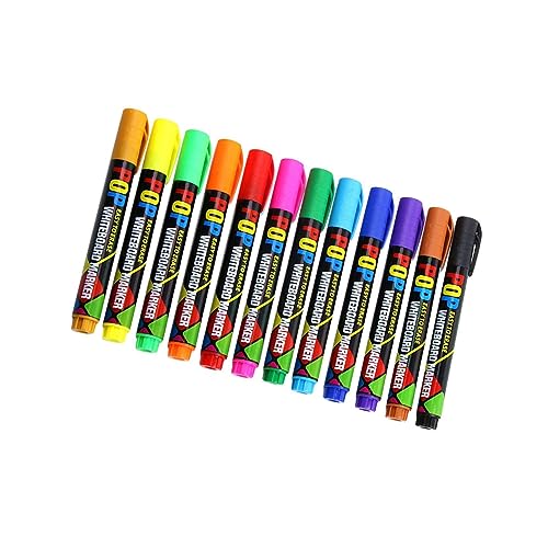 Nilioyul Whiteboard Marker Set für Kinder, Lehrer, hell und leicht zu löschen, 12 Farben eingestellt von Nilioyul