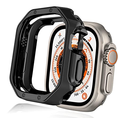 Mechanische weiche Hülle, kompatibel mit Apple Watch Ultra 49 mm Schutzhülle, schlanke Uhrenabdeckung, Kratzfest, schützender Stoßfänger für 49 mm Apple iWatch Ultra 49 mm Bands Armband Zubehör – von Niliva