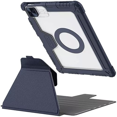 Nillkin Bumper SnapSafe Magnetic Apple iPad 10.2 (2019/2020/2021) Hülle - Book Case with Camera Slider and Sleep/Wake Blue von Nillkin