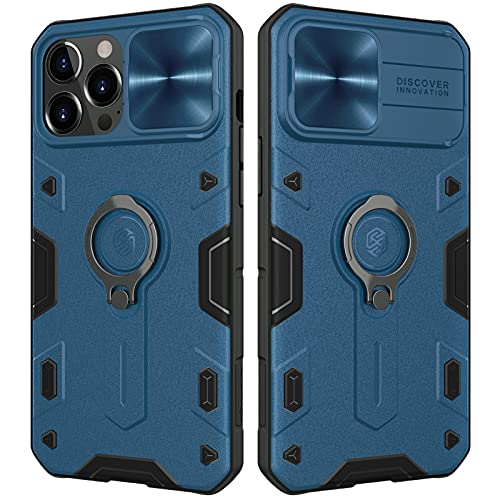 Nillkin CamShield Armor Kompatibel mit iPhone 13 Pro Max Hülle, mit Kameraschutz und 360° Drehbarer Ständer, Militärqualität Handyhülle für iPhone 13 Pro Max Case Blau Nillkin CamShield Armor Kompatibel mit iPhone 13 Pro Max Hülle, mit Kameraschutz und 360° Drehbarer Ständer, Militärqualität Handyhülle für iPhone 13 Pro Max Case Blau von Nillkin