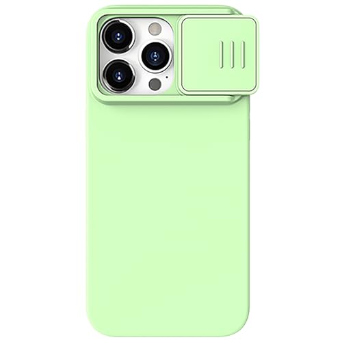 Nillkin CamShield Hülle Passend für Apple iPhone 15 Pro - Kompatibel mit MagSafe - Silikon Back Cover - mit Kamera Slider Mint Green Nillkin CamShield Hülle Passend für Apple iPhone 15 Pro - Kompatibel mit MagSafe - Silikon Back Cover - mit Kamera Slider Mint Green von Nillkin