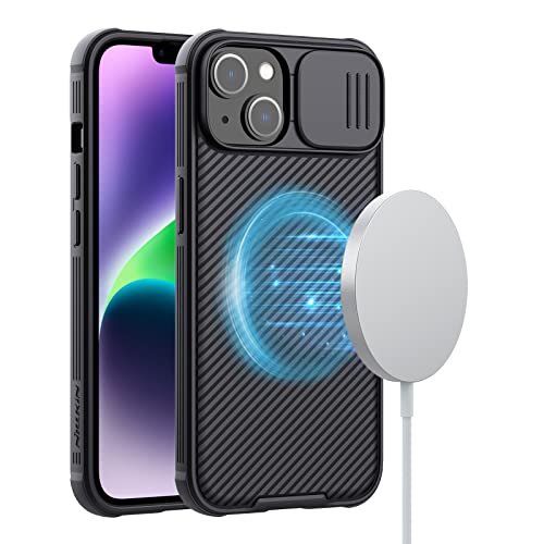 Nillkin CamShield Pro Hülle Kompatibel mit iPhone 14 Plus 6,7 Zoll, Magsafe Handyhülle mit Kameraschutz, Unterstützung Magsafe Ladegerät, Magnetisch Case mit Schiebe Linsenabdeckung - Schwarz Nillkin CamShield Pro Hülle Kompatibel mit iPhone 14 Plus 6,7 Zoll, Magsafe Handyhülle mit Kameraschutz, Unterstützung Magsafe Ladegerät, Magnetisch Case mit Schiebe Linsenabdeckung - Schwarz von Nillkin