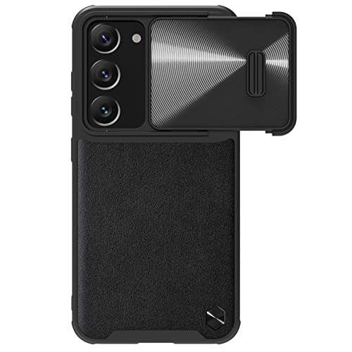 Nillkin Leather CamShield Samsung Galaxy S23 Case with Camera Slider Black von Nillkin