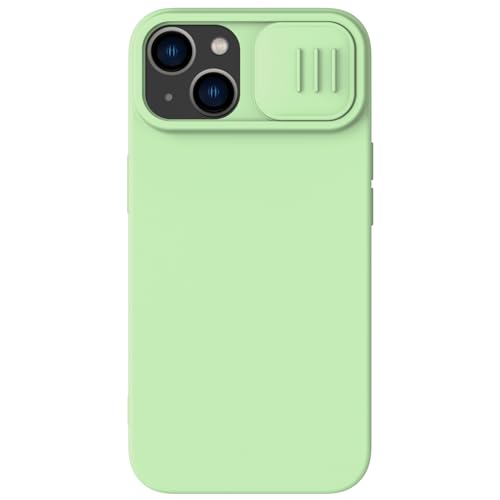 Nillkin CamShield Silikon Hülle für Apple iPhone 15 - Back Cover mit Kamera Slider Grün von Nillkin