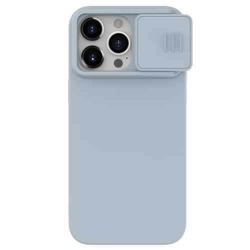 Nillkin CamShield Silikon Hülle für Apple iPhone 15 Pro Max - Back Cover mit Kamera Slider Grau Nillkin CamShield Silikon Hülle für Apple iPhone 15 Pro Max - Back Cover mit Kamera Slider Grau von Nillkin