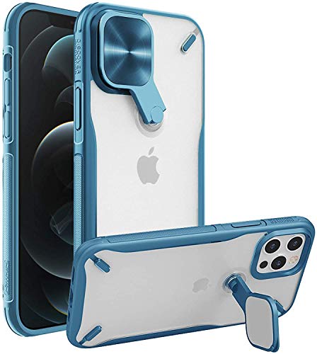 Nillkin Hülle Kompatibel mit iPhone 12 und iPhone 12 Pro 6,1 Zoll - Multifunktional Handyhülle mit 360 Grad Drehbarer Kameraschutz und Ständer, Schutzhülle Case für iPhone 12 Pro/iPhone 12, Blau Nillkin Hülle Kompatibel mit iPhone 12 und iPhone 12 Pro 6,1 Zoll - Multifunktional Handyhülle mit 360 Grad Drehbarer Kameraschutz und Ständer, Schutzhülle Case für iPhone 12 Pro/iPhone 12, Blau von Nillkin