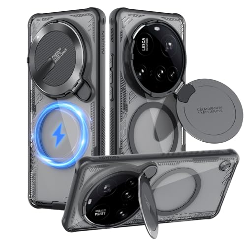 Nillkin Hülle für Xiaomi 15 Ultra, Lceblade Prop Magnetische Stoßfestes und kratzfestes Case mit Standfunktion, Kompatibel mit Xiaomi 15 Ultra 5G 6.73” 2025- Schwarz von Nillkin