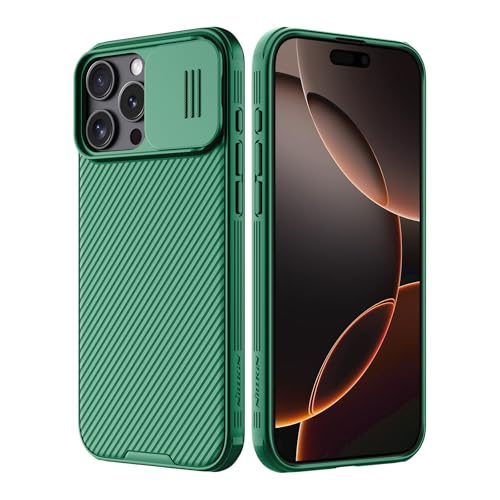 Nillkin Hülle für iPhone 16 Pro Max mit Kamera Schutzabdeckung, CamShield Pro Hülle Schlanke und Stilvolle Schutzhülle, kompatibel mit iPhone 16 Pro Max 6.9’’- Grün Nillkin Hülle für iPhone 16 Pro Max mit Kamera Schutzabdeckung, CamShield Pro Hülle Schlanke und Stilvolle Schutzhülle, kompatibel mit iPhone 16 Pro Max 6.9’’- Grün von Nillkin