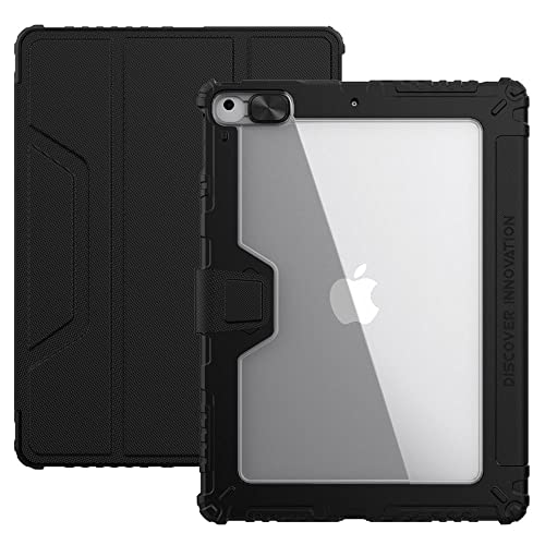 Nillkin - Hülle kompatibel mit Apple iPad 10.2 (2021/2020/2019) - - TPU;Polycarbonat;Kunstleder Tablet Case Schutzhülle - Schwarz von Nillkin
