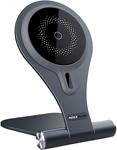 Nillkin MagStand Telefonständer Verstellbares kabelloses Ladegerät 2 in 1 Handy Halter Dock Wireless Ladeständer kompatibel mit iPhone 13 Pro Max/13 Pro/13/12 Pro Max/12 Pro/12 (Gray) von Nillkin